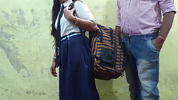 Young Indian college girl's secret affair with her teacher in Mumbai: A wild roleplay experience