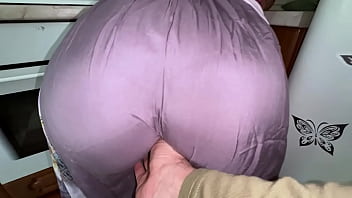 Stepson discovers stepmom's large buttocks and desires anal intercourse